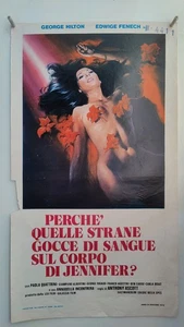 PERCHE' QUELLE STRANE GOCCE DI SANGUE JENNIFER LOCANDINA FENECH CASE BLOODY - Picture 1 of 6
