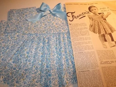 3 KITS découpés VETEMENT  poupee .Francoise   MODES ET TRAVAUX ( années/50) - Photo 1/3