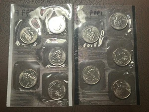 1999 P&D State Quarters Set 10 Coins Mint Cello - Picture 1 of 2