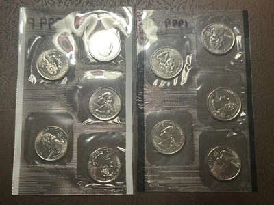 1999 P&D State Quarters Set 10 Coins Mint Cello - Image 1 of 2