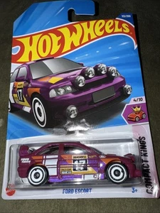 Hot Wheels Compact Kings 4/10- Ford Escort 113/250 Long Card - Picture 1 of 4