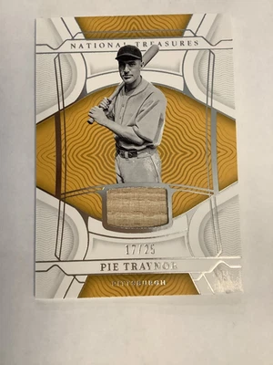 2022 National Treasures Pie Traynor Bat Card 17/25 Pittsburgh  - Image 1 of 4
