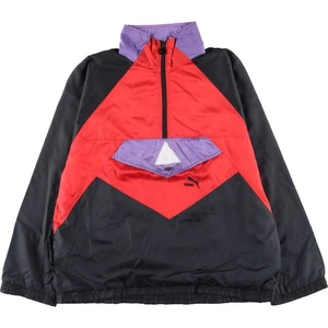 Maglione donna mezza zip nylon PUMA vintage anni 90 M - Foto 1 di 15