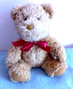 Birthdays Card Shop - Beige Teddy Bear With Red Bow - Seeks New Home - Bild 1 von 1