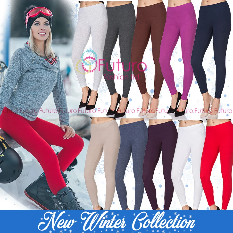 Premium Winter Leggings Full Length Extra Quality Warm with Fleece Laura LEGG01 - Image 1 of 1