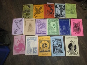 CONTRADICTION Science Fiction Convention Program 1981-1997, LOT OF 16,NY,PA,RPG - Foto 1 di 2