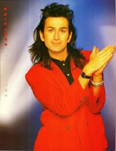 Paul King: 1985 Smash Hits Magazin ganze Seite Pinup Poster Druck 8"X11" Ephemera - Bild 1 von 1