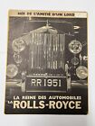 Affiche ancienne publicitaire Rolls-Roys la reine des automobiles. Ref70602