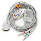 15-pins 10-lead Cardioline Ar600/Ar1200 ECG/EKG Cable With Leadwires Banana Plug