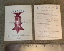 1886 Grand Army of the Republic Department of New Mexico Roster Cards