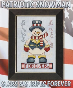 Stars & Stripes Forever - Patriotic Snowman~Stoney Creek Collection - Picture 1 of 1