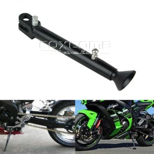 1Pc Black Kickstand Side Stand Kickstand For Kawasaki ZX-6R ZX-10R ZX-9R ZZR600 - Picture 1 of 9