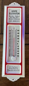 Minnesota Hope Elevator Werbung Thermometer GETREIDE Futter Samen Steele County  - Bild 1 von 5
