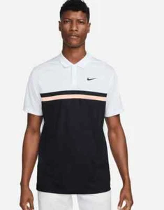 Nike Golf Dri-FIT Victory Colourblock Polo Mens Short Sleeve Shirt - Picture 1 of 3