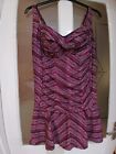 M&S Pink Mix Skirted Swimming Costume Size 26