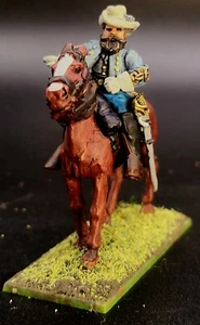 Painted Maj-Gen J.E.B. Stuart Confederate Commander American Civil War Wargames - Picture 1 of 4