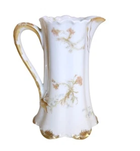 Brocca antica Limoges Haviland Ranson St Lazare 12 oz decorata all'interno e fuori - Foto 1 di 12