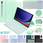 For Samsung Galaxy Tab S9 FE S8 S7 S6 Lite A9+ A8 A7 Keyboard Mouse Leather Case