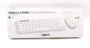 Logitech Pebble 2 Combo, kabellose Tastatur und Maus Bluetooth - Weiß Deutsch - Bild 1 von 9