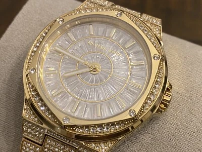 Michael Kors Oversized Lennox Pave Gold- Tone Stainless Steel  Watch MK6991 - Image 1 of 4