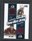 2002-03 Pacific Heads Up Quad Jerseys #9 Blake/ Sakic/ Robitaille/ Fedorov*