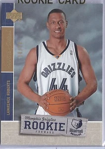 2005-2006 Rookie Debut Basketball Lawrence Roberts Grizzlies Gold RC #18/50 - Picture 1 of 2