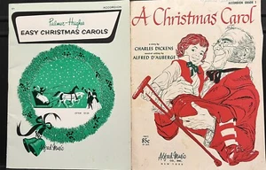 Two Christmas Song Books For Accordion - Picture 1 of 3