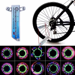 3D Bicycle Spoke LED Lights Colorful Bicycle Wheel Light 42 Patterns 16 LED Bike - Picture 1 of 19