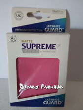 Ultimate Guard Sleeves - protèges cartes X 80 MATTE Supreme UX (rose) 66x91mm