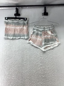 Vintage Havana Girls 2 Piece Set Shorts And Tube Top Size M Removable Straps - Picture 1 of 15