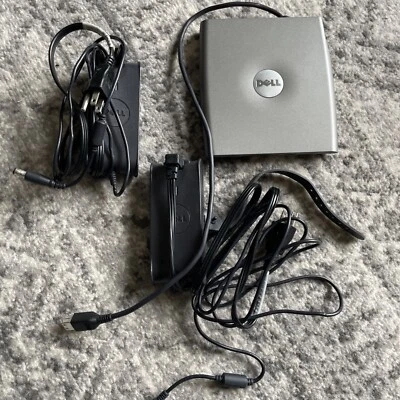 DELL Lot 2 Adapters Power Cords MEDIA  D/BAY PD01S CD-RW/DVD-ROM DRIVE Untested - Image 1 of 4