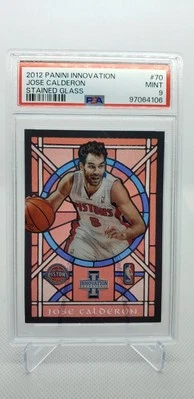 2012-13 Panini Innovation Stained Glass Jose Calderon #70 PSA 9 POP 1 - Image 1 of 2