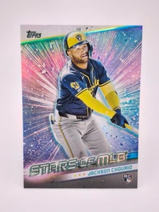 Jackson Chourio RC Stars of MLB 2024 Topps Series 1 Baseball Milwaukee Brewers - Picture 1 of 2