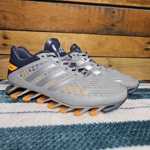 Adidas Springblade Techfit Running Sneaker Men 5.5 Gray Sprint Web Athletic Shoe - Picture 1 of 10