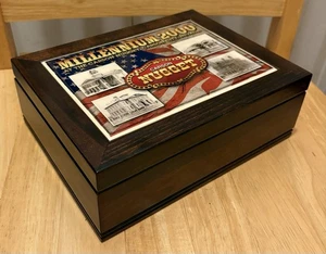 RARE CARSON CITY NUGGET WOODEN BOX POKER GAMING HIGH END QUALITY - Picture 1 of 11