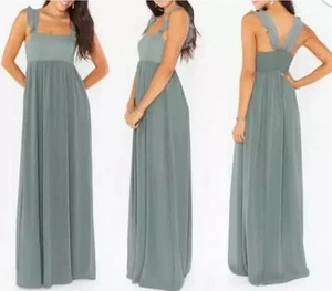 Vestido para mujer Show Me Your Mumu verde sin mangas forrado XXL espalda ajustada - Imagen 1 de 8