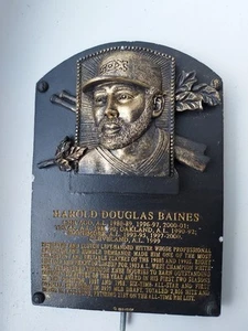 HAROLD DOUGLAS BAINES Mini Replica of Gold Hall of Fame Plaque - READ - Picture 1 of 4