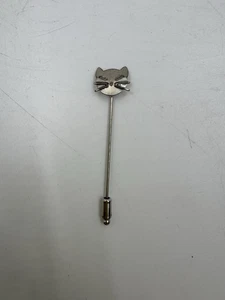 Vintage Beau Sterling Cat Stick Pin - Picture 1 of 7