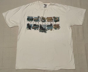 Camiseta gráfica vintage años 90 Door County Nature Animals puntada única talla grande - Imagen 1 de 19