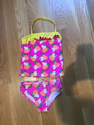 Traje de baño Tankini HELLO KITTY rosa para niñas parte superior inferior mediana 7/8 Foto 1 de 4
