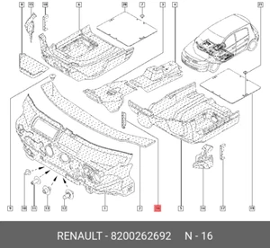 RENAULT MEGANE II 8200262692 STRUT INSULATOR - Picture 1 of 5