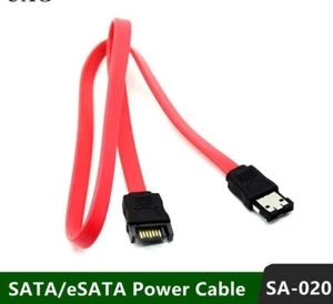 SATA Male Plug 7P 40cm to External SATA 7P Female Cables 0.5m for Hard Disk Port - Picture 1 of 2