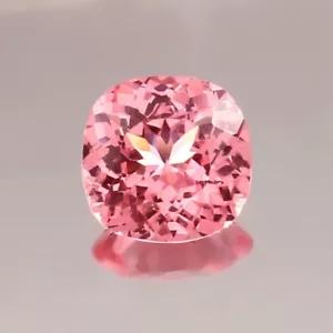 Piedra preciosa suelta certificada corte cojín zafiro Padparadscha natural de Ceilán de 10 quilates - Imagen 1 de 6