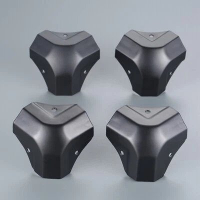 4X Polished Corner Protectors for Luggage Trunks Suitcase Flight Edge 50*50*50mm - Image 1 of 4