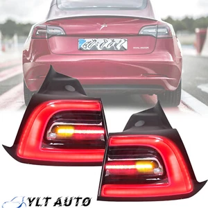Rear LED Tail light Lamp Driver&Passenger For 2017-2023 2022 Tesla Model 3 Outer - Picture 1 of 18
