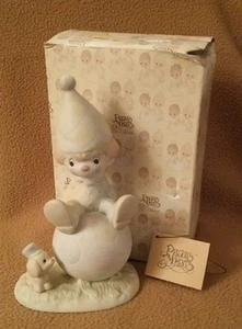 Precious Moments Figurine 1986 "Lord Keep Me On The Ball" #12270 - Picture 1 of 8
