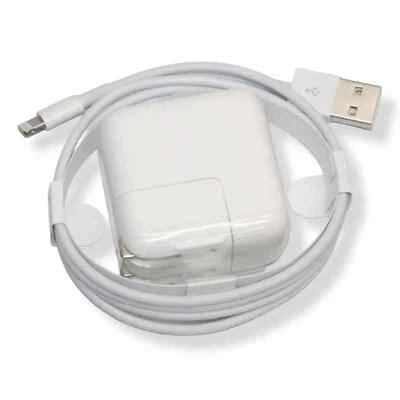 原始设备制造商 12W 适配器充电器 适用于 Apple iPad 10.2" 7th 8th 9th A2197 A2200 A2198+ 电缆 — 第 1/4 张图片