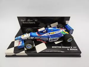 Benetton Renault B197 Gerhard Berger #8 1997 Minichamps 1/43 F1 Formula 1 - Foto 1 di 2