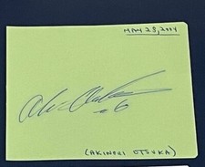 1990s & 2000s Debut Signed Index 3x5 Autograph Cut (you pick from list)
