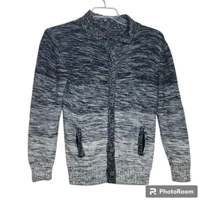 Gap Kids Cardigan Sweater, GIrls L(10/11 YO)Gray Ombre, Button Close, Cotton,EUC - Picture 1 of 10